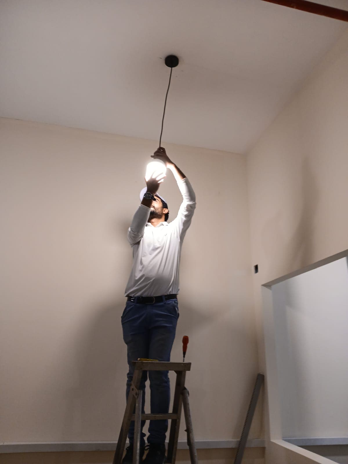 Chandelier Installation